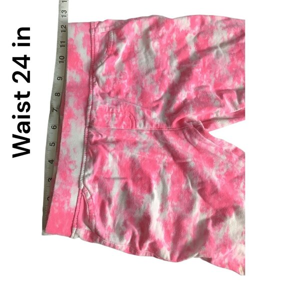 Freestyle Revolution Girls Pink Tie Dye Bermuda Shorts Size 12 Elastic Waist - Picture 6 of 10
